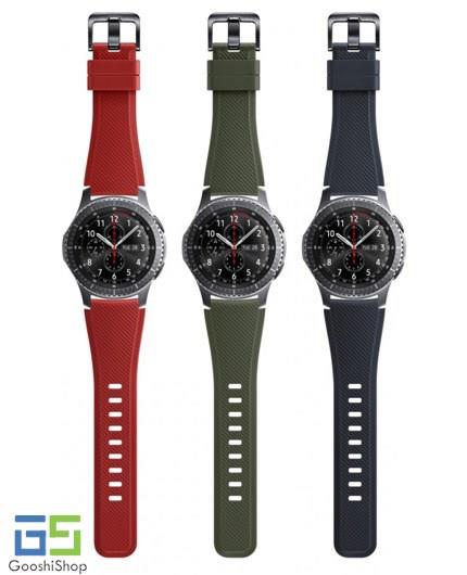 بند سیلیکونی رنگی ساعت هوشمند سامسونگ گیر اس 3 فرانتیر و کلاسیک Samsung Gear S3 Frontier and Classic - R760, R770 Colorful Silicone Wrist Strap